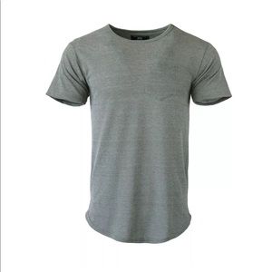SHORT SLEEVES LONGLINE ACTIVE T-SHIRT HIPHOP TEES